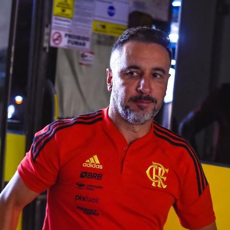Vitor Pereira, em Cariacica-ES, para comandar o Flamengo contra o Madureira - Marcelo Cortes/CRF