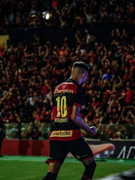 Jorginho comemora gol pelo Sport nas quartas de final na Copa do Nordeste contra o CRB - Reprodução/Sport Club do Recife