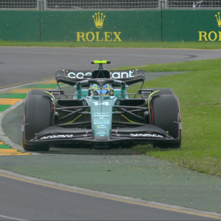 Fernando Alonso, durante segundo treino livre do GP da Austrália - Reprodução/Twitter/F1