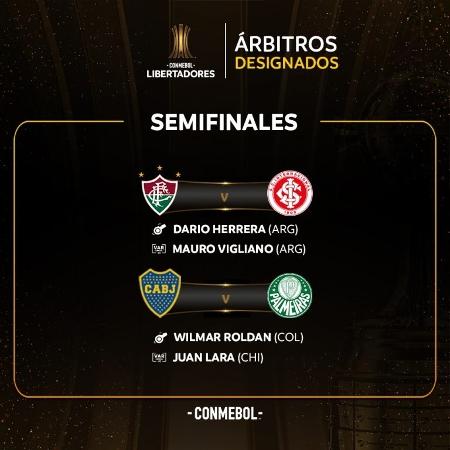 Conmebol divulga arbitragem para jogos de ida da semifinal da Libertadores