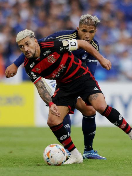 Arrascaeta, do Flamengo, no jogo contra o Millonarios, pela Libertadores - Luisa Gonzalez/Reuters