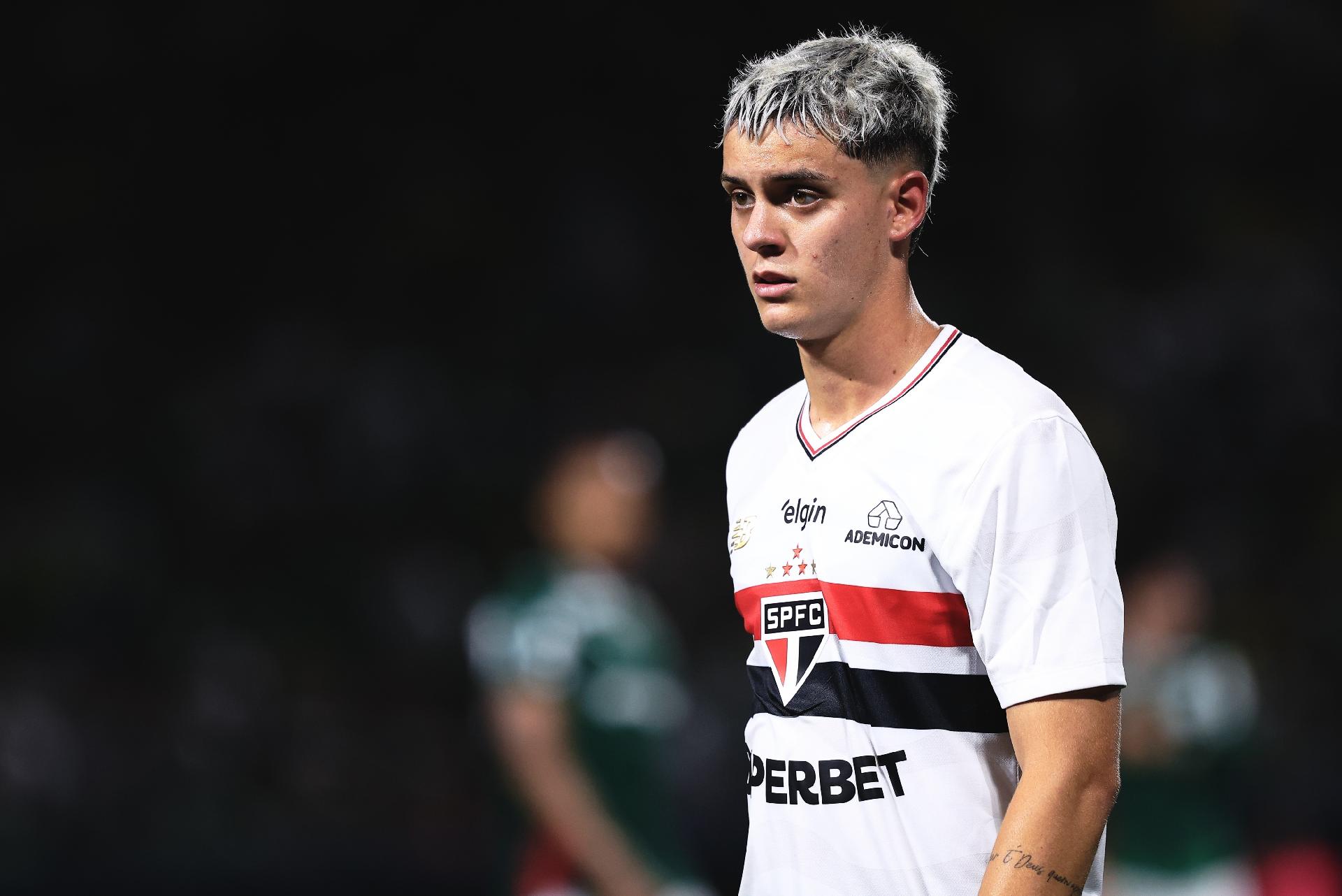 Lucca, do São Paulo, durante duelo com Palmeiras, no Campeonato Paulista - undefined