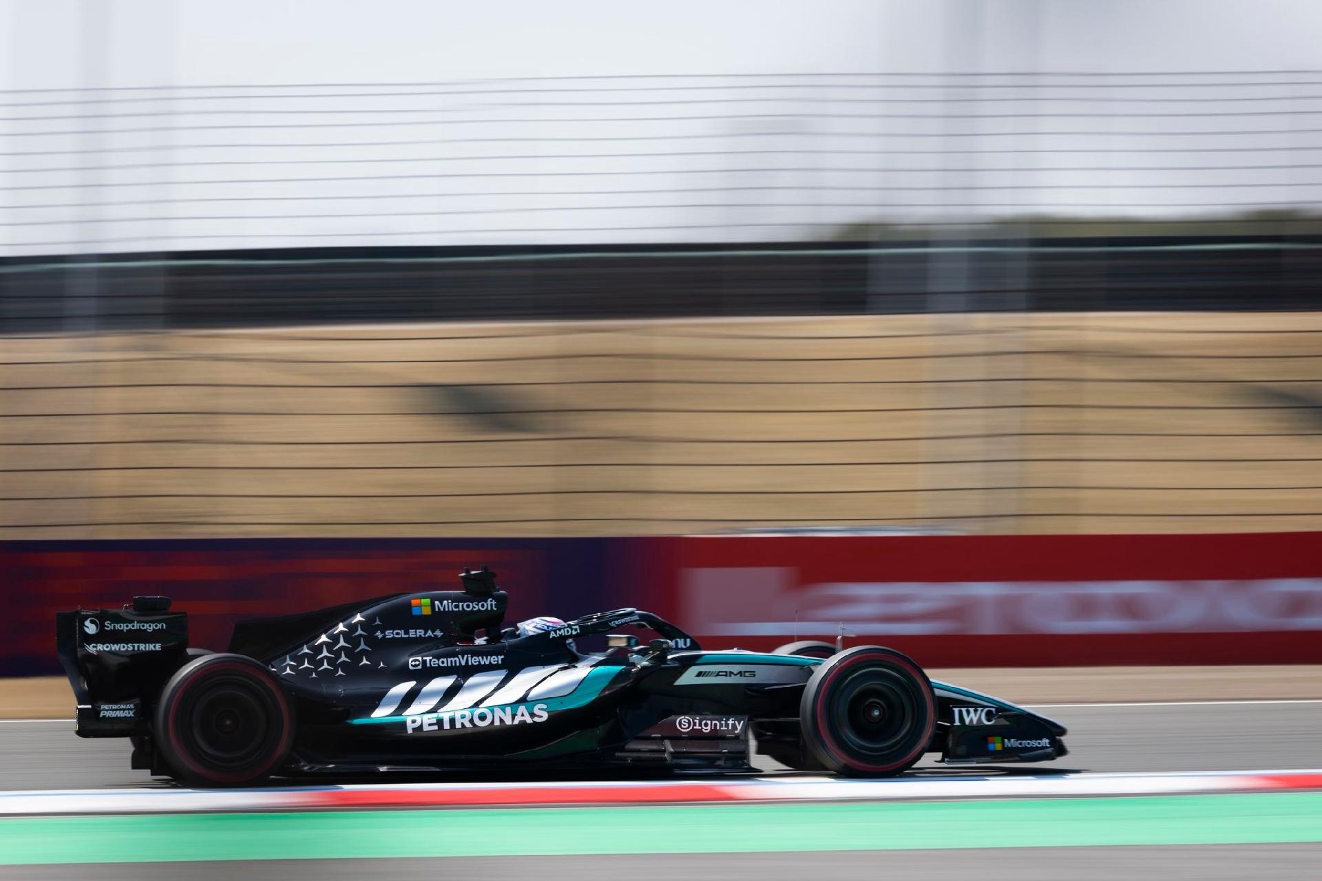 George Russell, da Mercedes, na classificação da sprint do GP da China - undefined