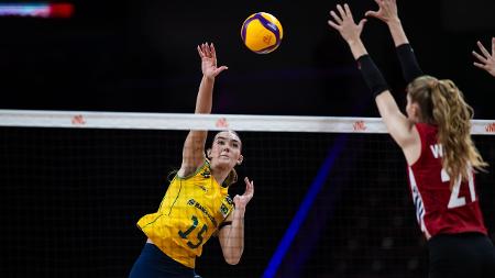 Brasil perdeu invencibilidade na Liga das Nações de Vôlei Feminino