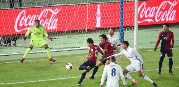 Gaku Shibasaki finaliza para empatar a partida entre Real Madrid e Kashima Antlers - Toru Yamanaka/AFP - Toru Yamanaka/AFP
