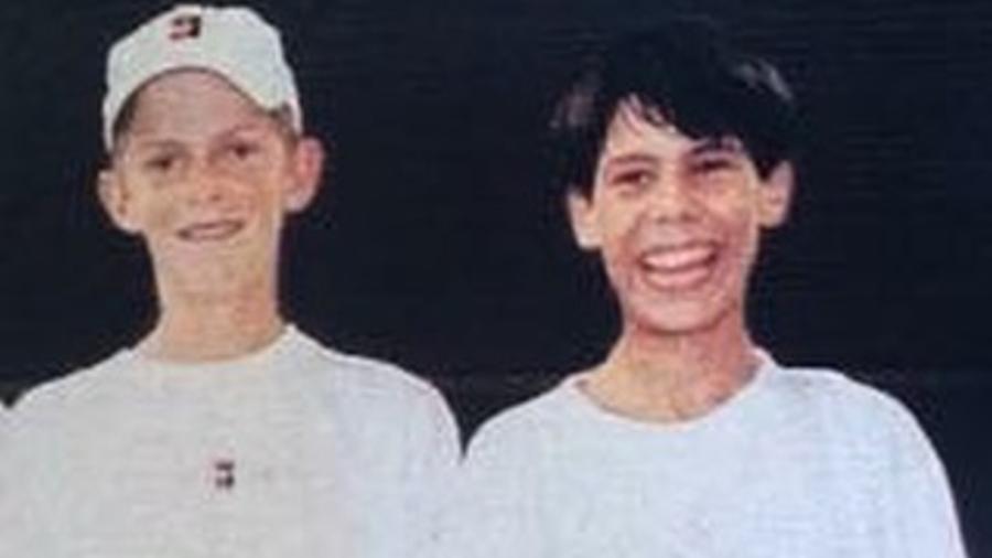 Nadal e Kevin Anderson, os finalistas do US Open, quando eram crianças - Reprodução Instagram