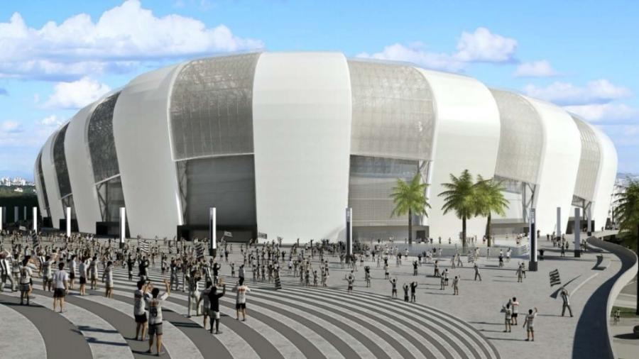 Projeção de como vai ficar o estádio do Atlético-MG - Reprodução