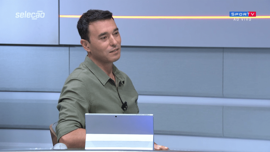 André Rizek, no Seleção SporTV - Reprodução/SporTV
