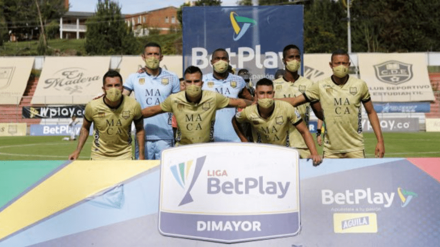 Jogadores escalados para o jogo do Aguilas Doradas contra o Boyacá Chicó - Reprodução