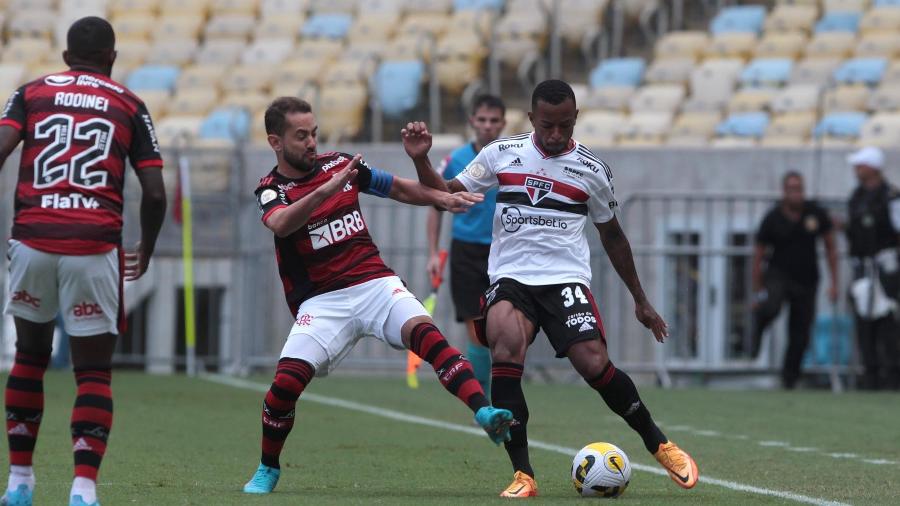 São Paulo e Flamengo se enfrentam no Morumbi (SP) pela 21ª rodada do Campeonato Brasileiro - Rubens Chiri/Saopaulofc