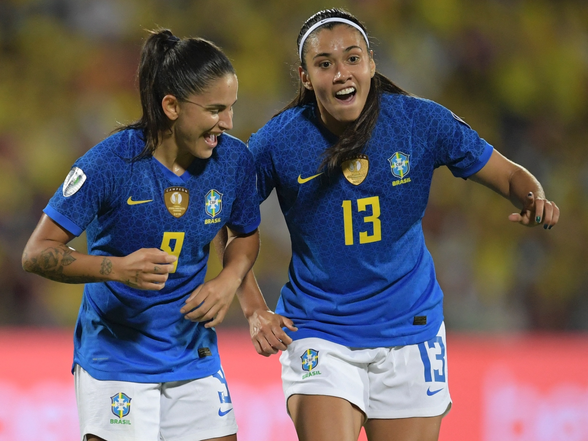 Brasil x Equador pelo segundo jogo da Copa América Feminin…