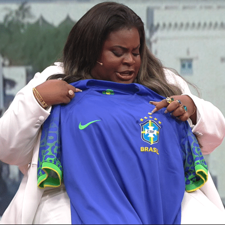 Jojo Todynho coloca sexta estrela em camisa da seleção brasileira  - Reprodução/Globo