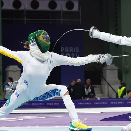 Nathalie Moellhausen perdeu para a canadense Ruien Xiao na esgrima espada das Olimpíadas de Paris