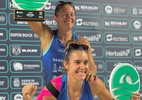 Brasileira conquista título do maior torneio de beach tennis do mundo - Divulgação/Instagram @sandseriesitfsp