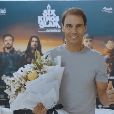 Rafael Nadal em Riad, na Arábia Saudita