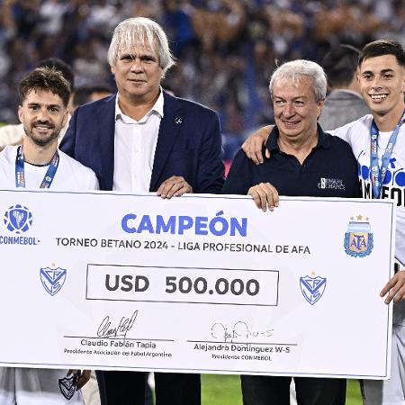 Velez Sarsfield recebeu 500 mil dólares de premiação pelo título argentino