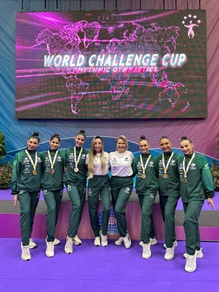 Ginástica Rítmica: Brasil conquista primeiro ouro no all-around na Copa do Mundo - Divulgação CBG