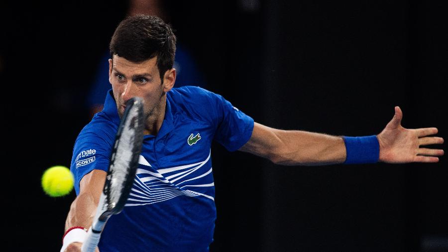 Djokovic em ação durante o Aberto da Austrália 2019 - Xinhua/Bai Xue