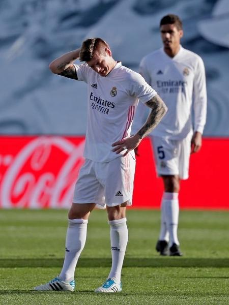 Toni Kroos, durante a partida Real Madrid x Levante pelo Campeonato Espanhol - David S. Bustamante/Soccrates/Getty Images