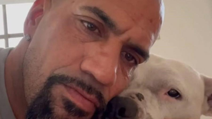 Verón posa com o dogo argentino que salvou do sacrifício - Instagram Verón