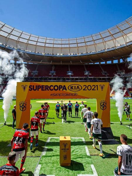 Na última vez que Palmeiras e Flamengo decidiram a Supercopa, em 2021, deu Flamengo, nos pênaltis - Marcelo Cortes / Flamengo