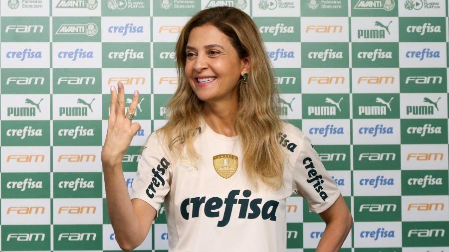 Leila Pereira assumiu a presidência do Palmeiras nesta semana - Fabio Menotti