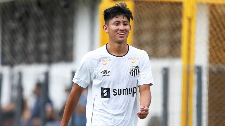 Miguel Angel Terceros, meia-atacante boliviano do Santos - Foto: Pedro Ernesto Guerra Azevedo/Santos FC