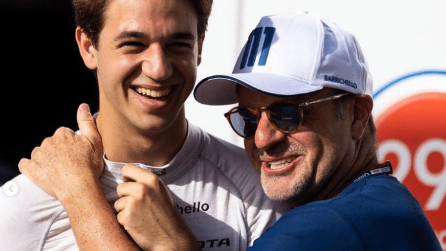 Rubens Barrichello e seu filho, Dudu, em Mônaco - Reprodução/Instagram