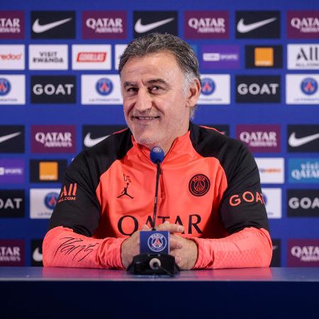 Christophe Galtier, qunado ainda era técnico do PSG. - GEOFFROY VAN DER HASSELT/AFP