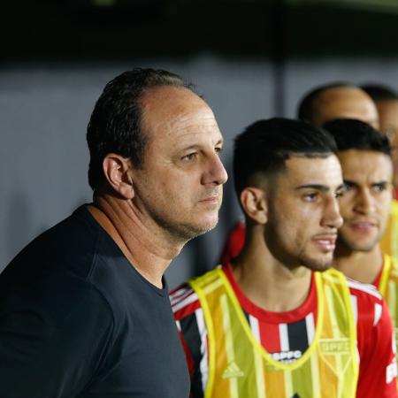 Rogério Ceni, técnico do São Paulo, durante a partida contra o Bragantino, pelo Paulistão - Luis Moura/Estadão Conteúdo