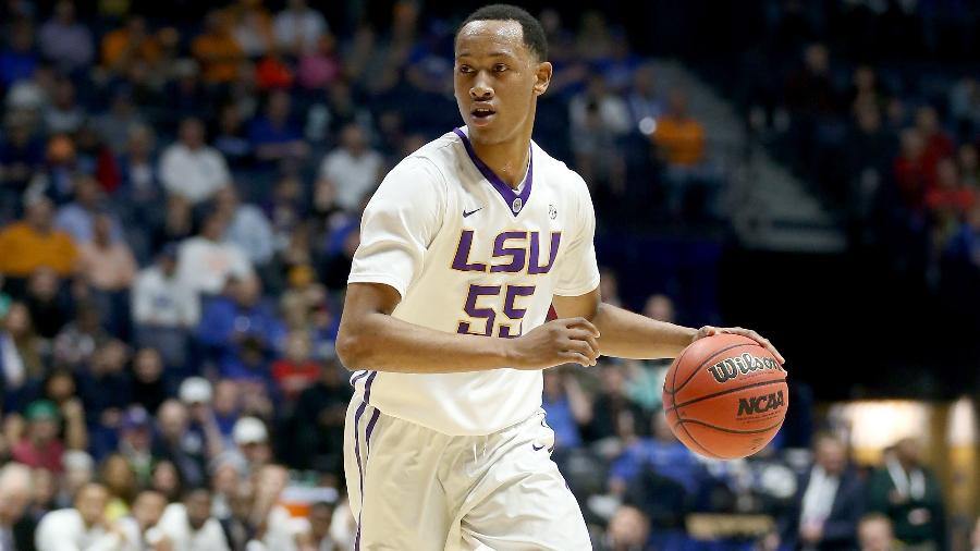 Tim Quarterman em ação pelo time de basquete da universidade de LSU - Andy Lyons/Getty Images