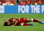 Salah tem lesão no primeiro tempo e sai chorando da final da Liga; Assista - REUTERS/Kai Pfaffenbach