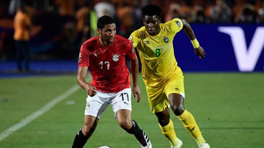 Mohamed Elneny, jogador do Arsenal e da seleção do Egito  - JAVIER SORIANO / AFP