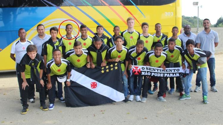 Zagueiro Miranda em 2014, com a delegação sub-15 do Vasco - Foto: Vasco.com.br - Foto: Vasco.com.br