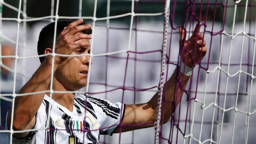 25/04/2021 - Cristiano Ronaldo, da Juventus, contra a Fiorentina - Matteo Ciambelli/DeFodi Images via Getty Images