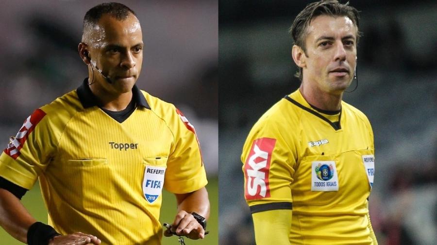 Wilton Pereira Sampaio e Raphael Claus serão os árbitros brasileiros na Copa do Mundo do Qatar - Marcello Zambrana/AGIF e Gabriel Machado/AGIF