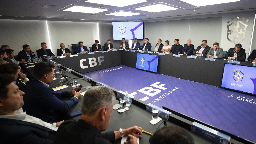 Reunião entre clubes das Séries A e B na sede da CBF - Leandro Lopes/CBF