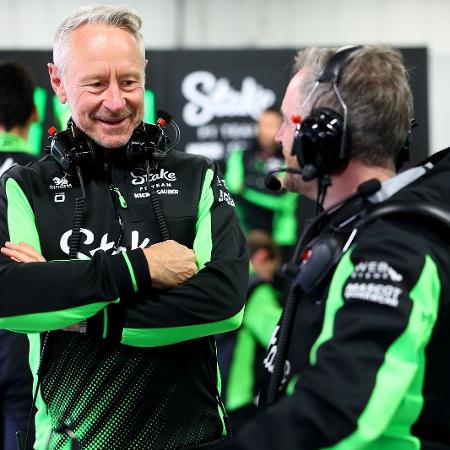 O chefe da Sauber, Jonathan Wheatley O chefe da Sauber, Jonathan Wheatley
