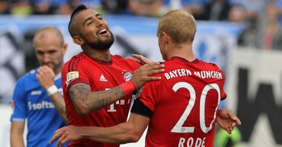 O Bayern de Munique venceu com facilidade o SV Darmstadt 98 neste sábado: 3 a 0. Os gols foram marcados por Vidal, Coman e Rode