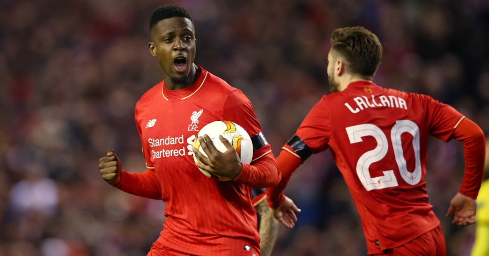 Origi comemora o gol marcado pelo Liverpool sobre o Dortmund