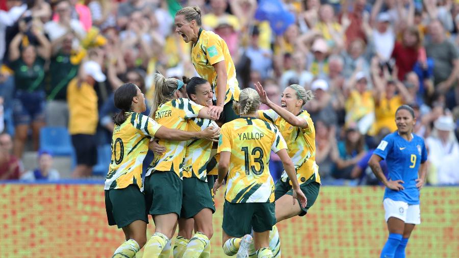 Seleção da Austrália durante a Copa do Mundo feminina de 2019 - Elsa/Getty Images
