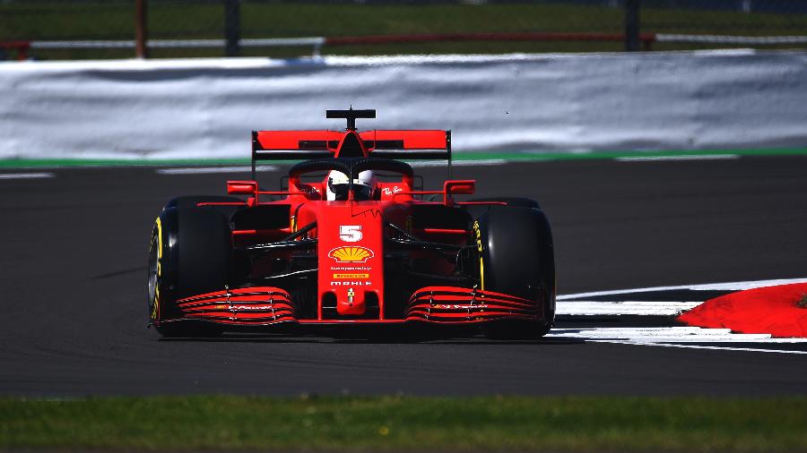 Vettel vê decepção em treino para o GP da Grã-Bretanha - Colombo Images/Ferrari