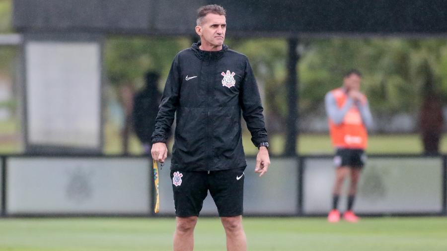 Vagner Mancini durante treino do Corinthians - Rodrigo Coca