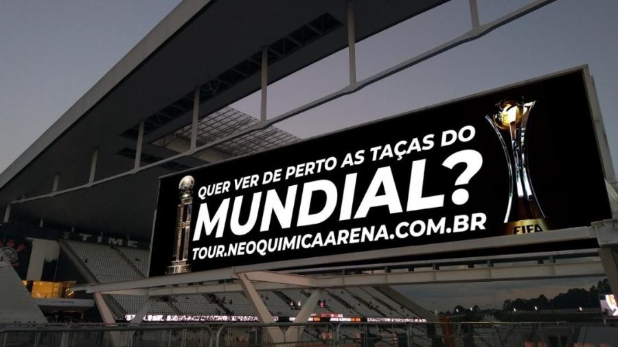 Estádio do Corinthians organiza tour com as taças do Mundial de Clubes  - Instagram
