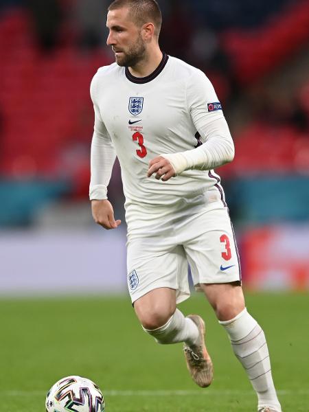 Luke Shaw, lateral-esquerdo da Inglaterra - UEFA via Getty Images
