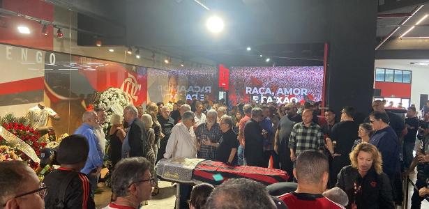 Despedida de Apolinho: familiares e amigos se reúnem na sede do Flamengo.