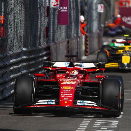Charles Leclerc durante o GP de Mônaco de Fórmula 1