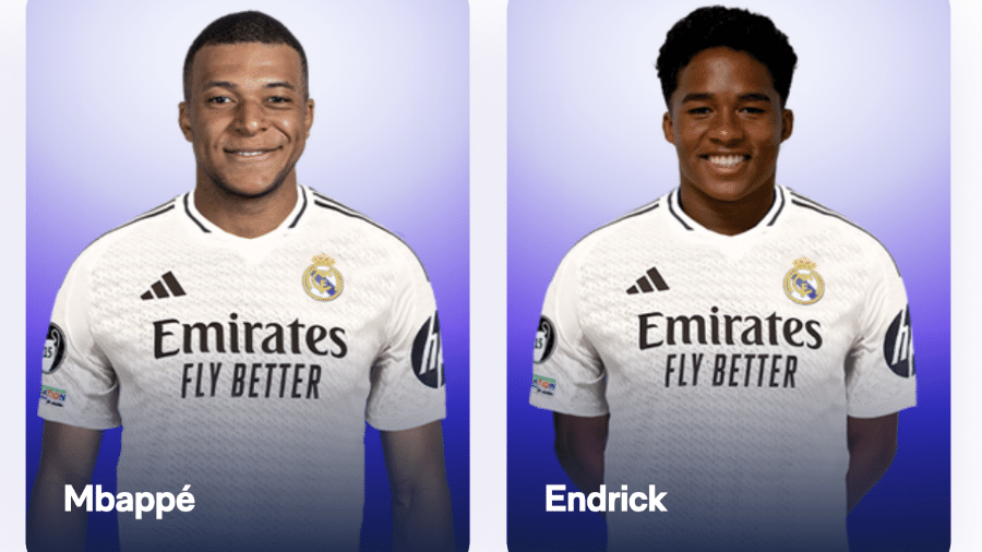 Mbappé e Endrick já são jogadores do Real Madrid