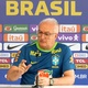 Dorival Júnior, técnico da seleção, em coletiva 