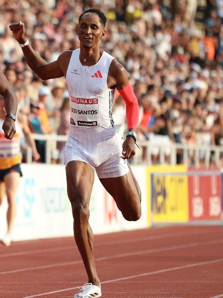 Alison dos Santos, o Piu, na etapa da Diamond League em Oregon